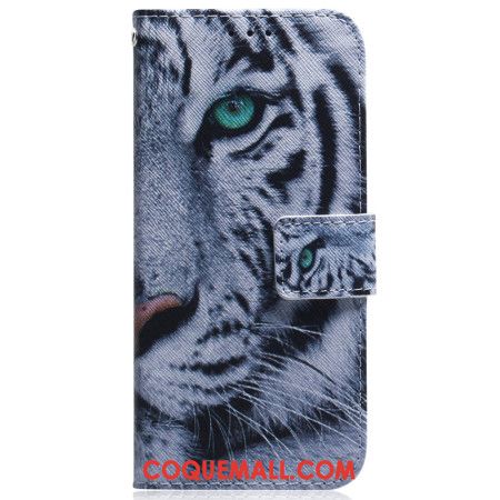 Housse Oppo Reno 11F 5G Tigre Blanc