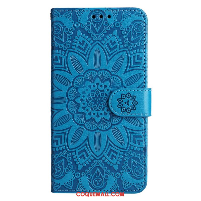 Housse Samsung Galaxy A15 5G Impression Mandala avec Lanière