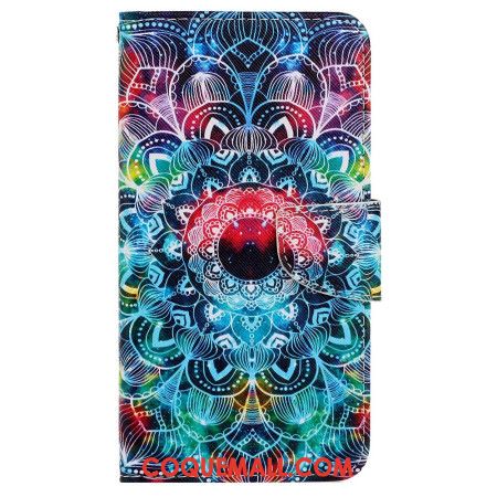 Housse Samsung Galaxy A15 5G Superbe Mandala à Lanière