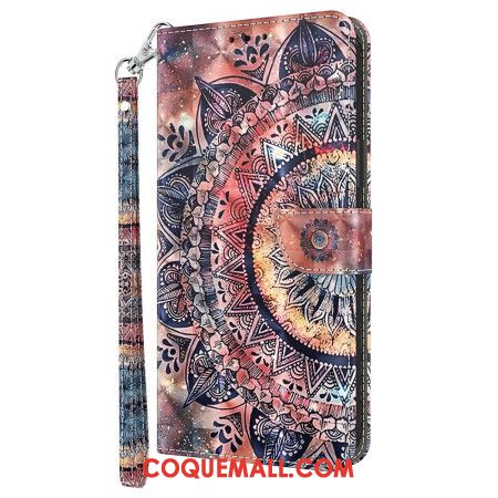 Housse Samsung Galaxy A16 4G / 5G Mandala Coloré à Lanière