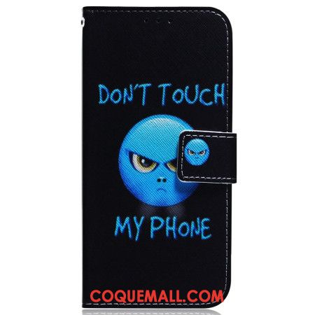 Housse Samsung Galaxy A55 5G Emoji Phone Don't Touch my Phone