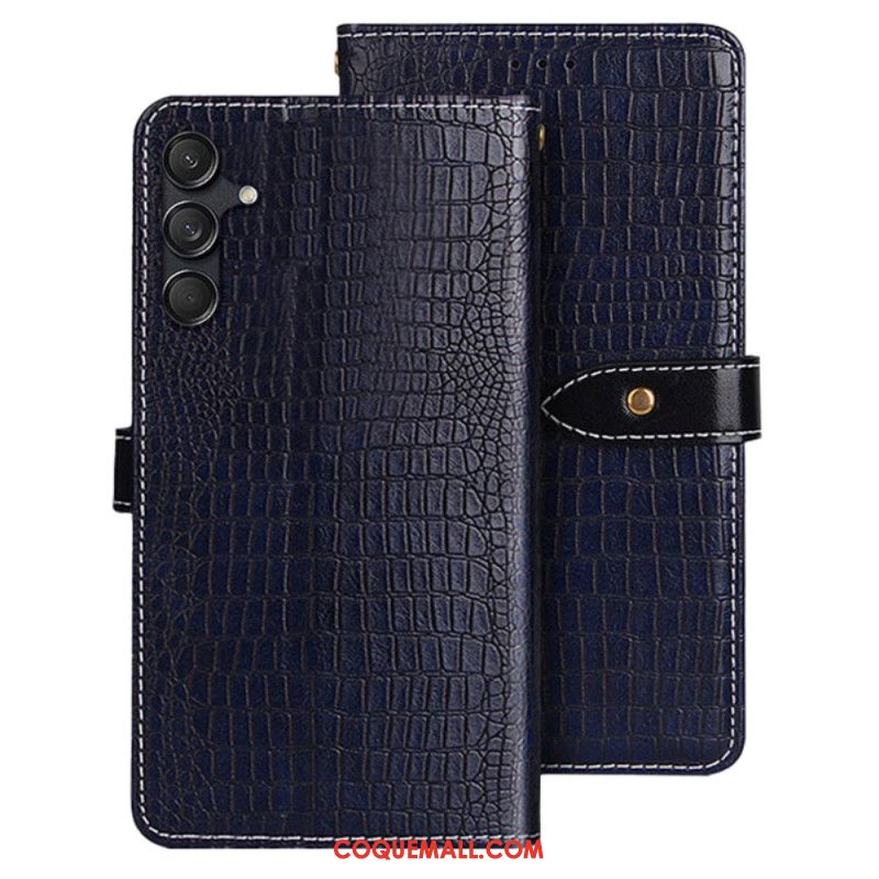 Housse Samsung Galaxy M55 5G Style Crocodile IDEWEI