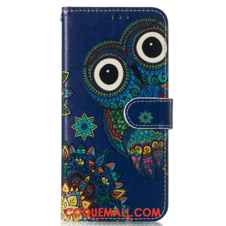 Housse Samsung Galaxy S24 FE Hibou Bleu