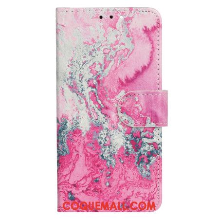 Housse Samsung Galaxy S24 FE Marbre Rose d'Eau de Mer