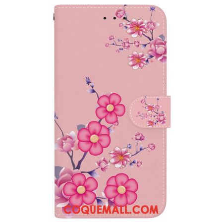 Housse Samsung Galaxy S24 FE Sakura à Lanière