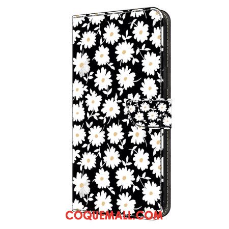 Housse Samsung Galaxy S24 Plus 5G Motif Floral à Lanière