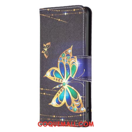 Housse Samsung Galaxy S24 Ultra 5G Papillon Bijoux