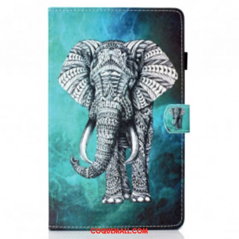 Housse Samsung Galaxy Tab A7 (2020) Éléphant Tribal