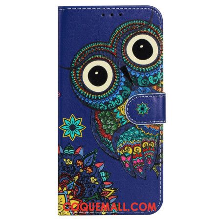 Housse Xiaomi 14T Hibou à Lanière