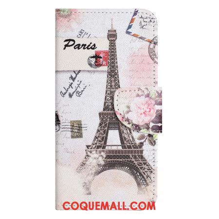 Housse Xiaomi Redmi Note 13 4G Tour Eiffel Vintage