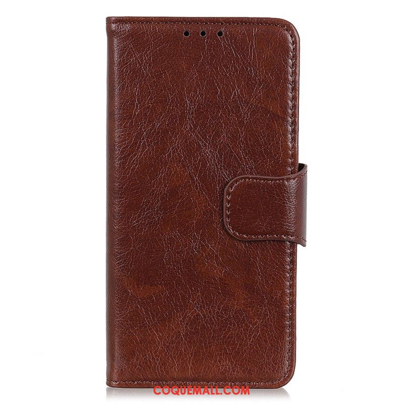 Housse Xiaomi Redmi Note 13 5G Cuir Fendu Texture Nappa