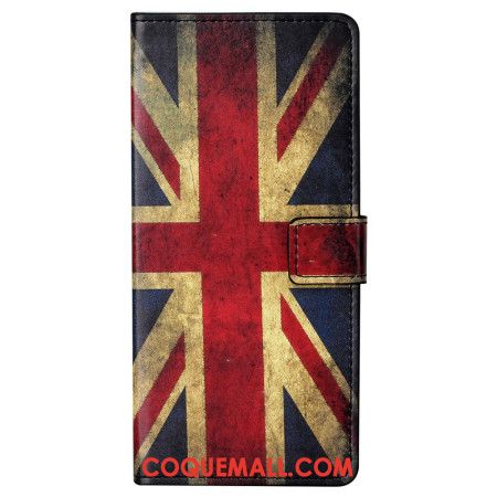 Housse Xiaomi Redmi Note 13 5G Drapeau Anglais Vintage