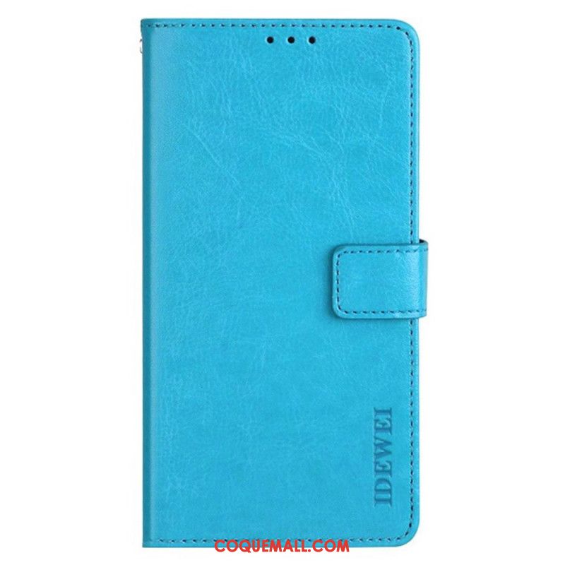 Housse Xiaomi Redmi Note 13 5G Effet Cuir IDEWEI