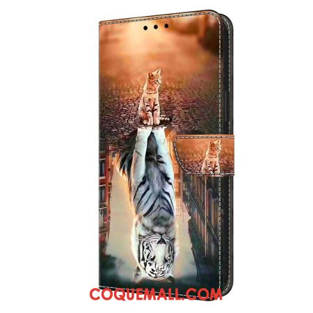 Housse Xiaomi Redmi Note 13 5G avec motif 3D Rêve de Chaton