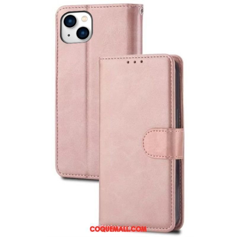 Housse iPhone 15 Plus Simili Cuir Sobre