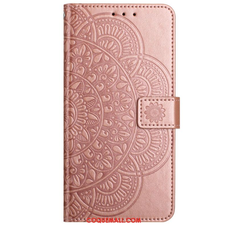 Housse iPhone 16 Motif Mandala à Lanière