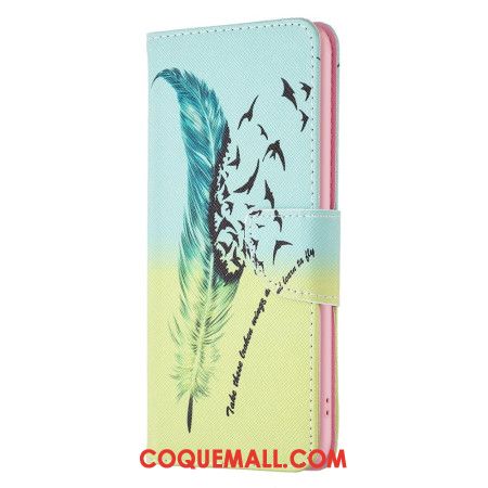 Housse iPhone 16 Plume et Oiseaux