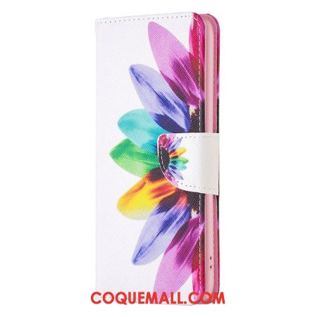 Housse iPhone 16 Plus Fleur Aquarelle