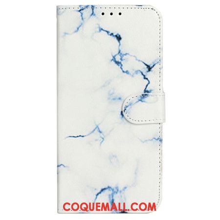 Housse iPhone 16 Plus Motif Marbre Blanc