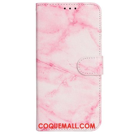 Housse iPhone 16 Plus Motif Marbre Rose