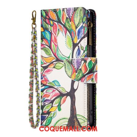 Housse iPhone 16 Portefeuille Arbre de Vie