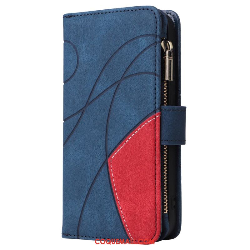 Housse iPhone 16 Pro Portefeuille Motif Géométrique