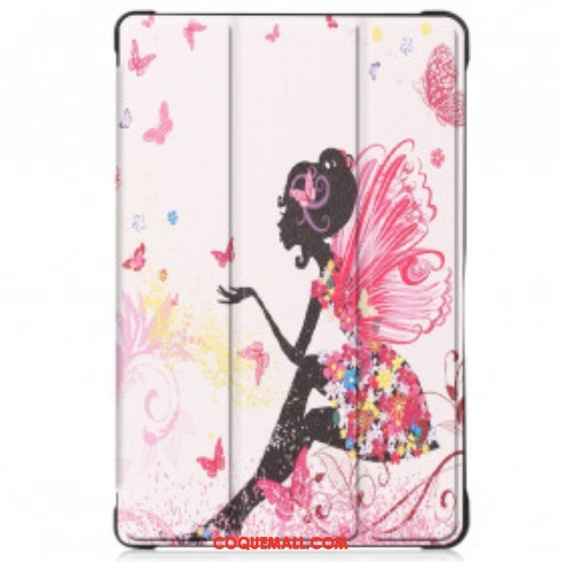 Smart Case Samsung Galaxy Tab A7 (2020) Renforcée Fée Florale