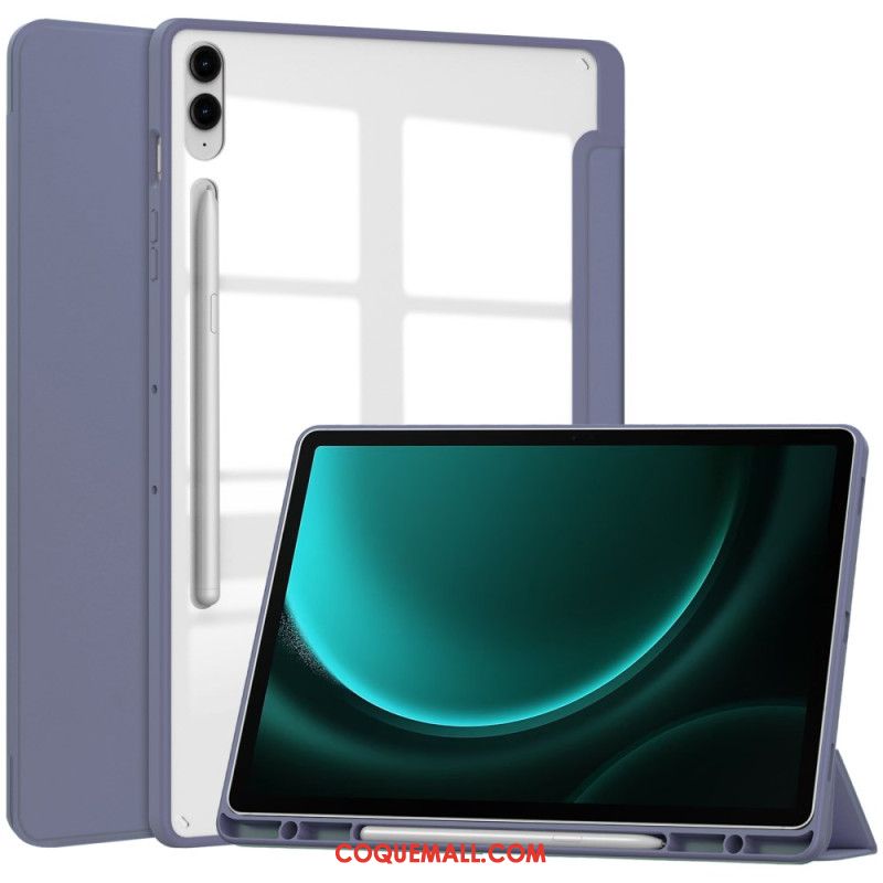 Smart Case Samsung Galaxy Tab S9 FE Plus Dos Transparent Porte-Stylet